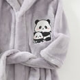 thumbnail image 6 of Gibobby Kids Soft Coral Fleece Bathrobe,Warm Hooded Sleep Robe with Waist Belt,Cute Cartoon Design,for Toddlers Children 2-12Y,Multi-Use Lounge Wear Kids Toddler Pajamas,Grey,Size 18-24 Months, 6 of 6
