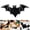 F, variant on Bat-Shape Bath Mat,Black Gothic Halloween Non-Slip Rug