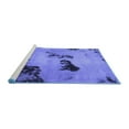 thumbnail image 2 of Ahgly Company Machine Washable Indoor Rectangle Abstract Blue Modern Area Rugs, 5' x 7', 2 of 4