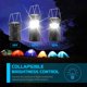 thumbnail image 4 of Paquete de 2 linternas LED para acampar, luces para acampar con batería, linterna plegable superbrillante, kit de suministros de emergencia portátil, 4 of 5
