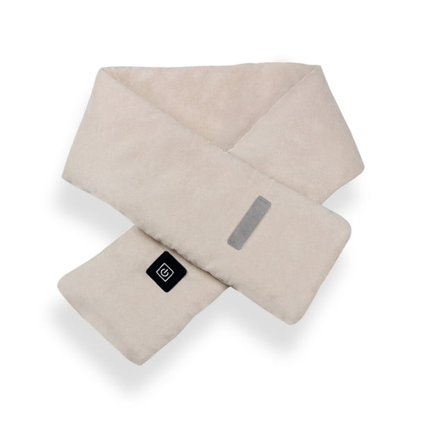 Bearachild Bufanda térmica de invierno Temperatura ajustable 45-65 ℃ Bufandas de calefacción Portátil 5W Pañuelo USB lavable con agua Caqui Suministros térmicos Khaki Bearachild HA011636-01