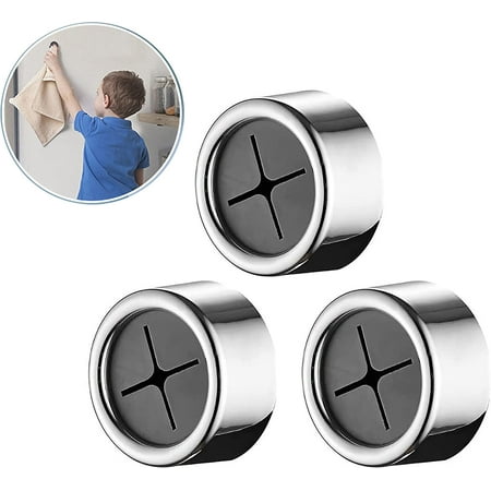 

Tea towel holder self-adhesive towel hook ABS towel hook round towel clamp kitchen towel holder for bathroom kitchen and household (3 pieces)