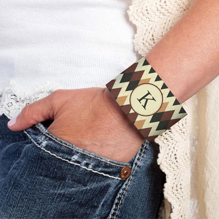 Personalized Argyle Cuff Bracelet