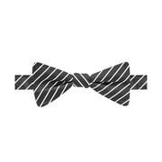 Countess Mara Mens Stripe Self-tied Bow Tie, Black, One Size