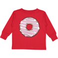 thumbnail image 3 of Inktastic Pink Donut, Donut Frosting, Donut Icing, Glaze Boys or Girls Long Sleeve Toddler T-Shirt, 3 of 5