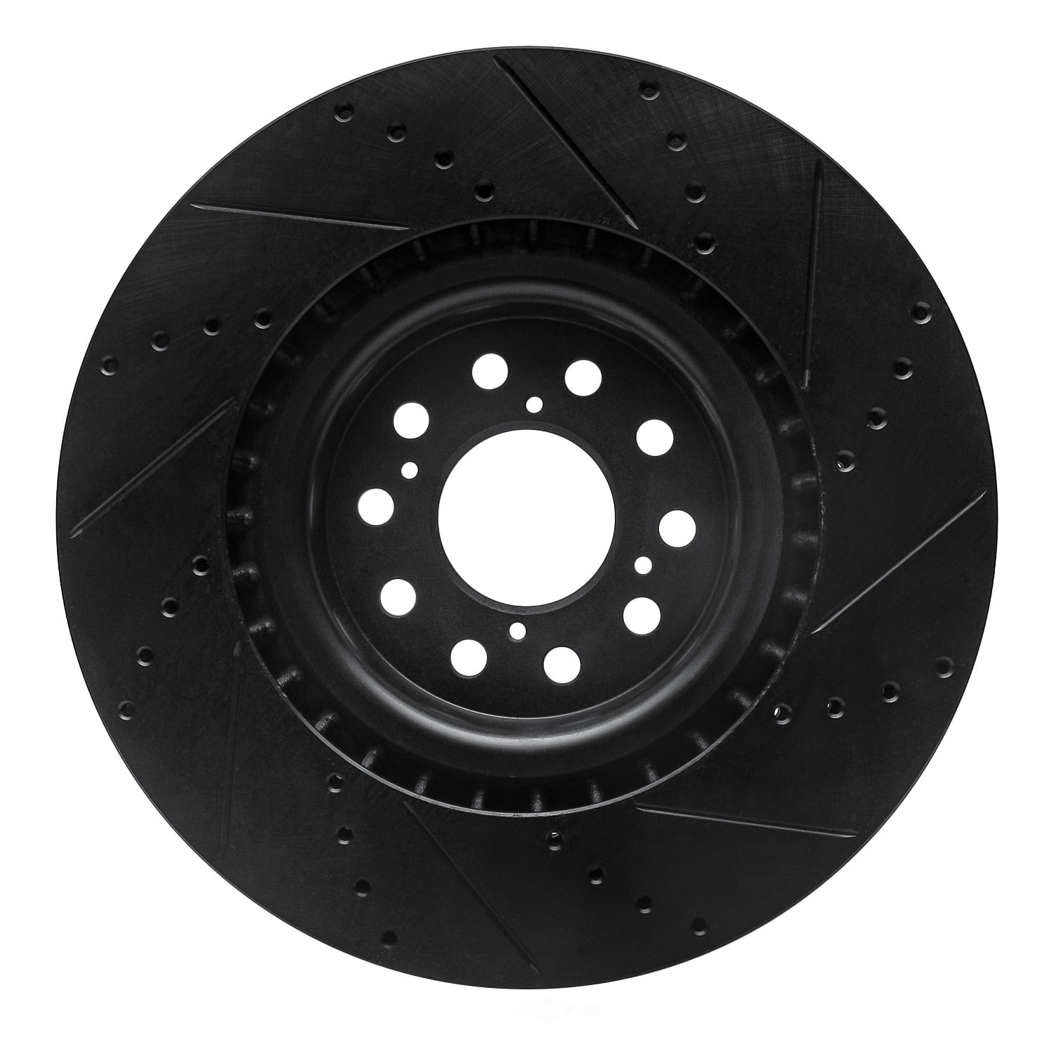 Dynamic Friction Company 633-59065L DFC Brake Rotor - Drilled And Slotted - Black