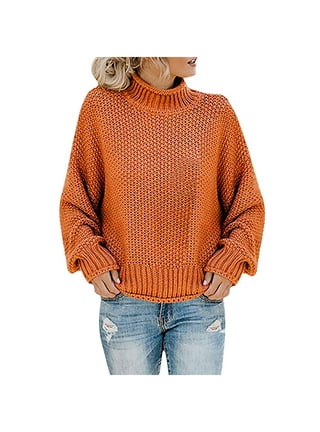 Orange turtleneck clearance walmart