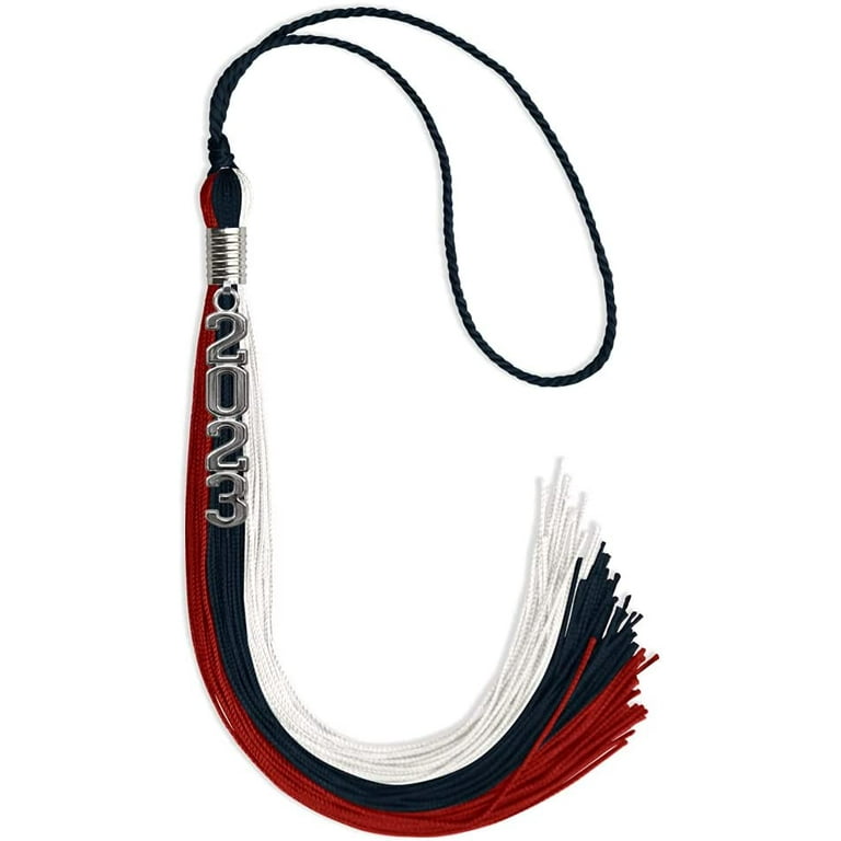 2021 Black/RED Graduation Tassel - Every School Color Available -Made in USA