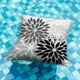 thumbnail image 2 of Outdoor Throw Pillow Covers 16x16 Inch Set of 2 Waterproof Spring Summer Geometric Elegant Black Grey Outdoor Pillow Covers for Patio Funiture Garden Couch 158X16, 2 of 6