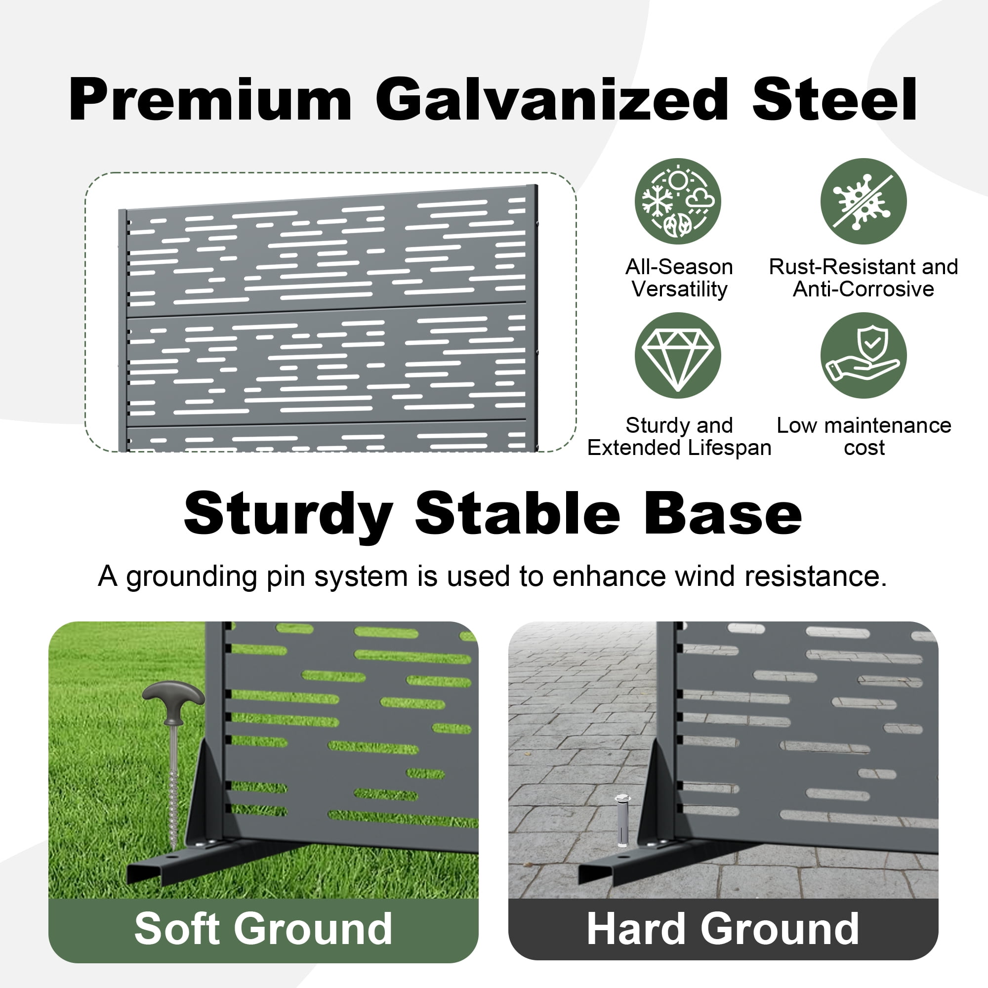 Outdoor Metal Privacy Screen