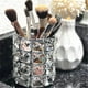 thumbnail image 2 of LUGUNU Organizador de brochas de maquillaje con cristales dorados personalizados, cepillos de peine dorados, caja de almacenamiento para lápices (cristal), 2 of 5