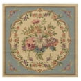 thumbnail image 3 of Home Furnishings Decorative Pillow Cover 18x18 in, Bouqet Floral Blue Couch Throw Pillows for Bed and Sofa, Tapestry Cushion Cases for Living Room, Soft European Cotton Jacquard Woven, 3 of 7