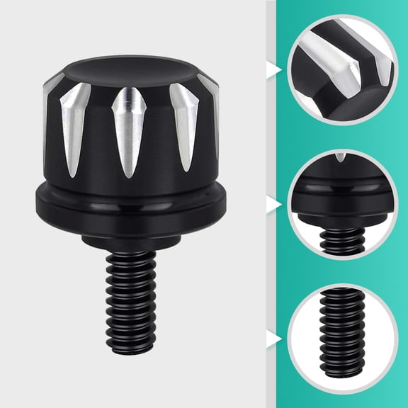 WHAMVOX  Back Seat Screw Bolts Rear Mount Motorcycle Accessories Black