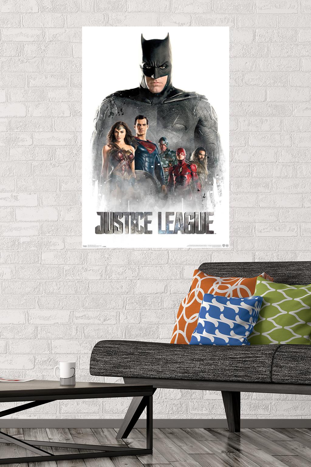 DC Comics Movie - Justice League - Characters in Mist Wall Poster, 22.375" x 34"