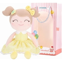 Gloveleya Toddler Stuffed Dolls Girl Gifts Plush Baby Doll Figure Toys Yellow 16"