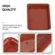 thumbnail image 2 of 10pcs plástico rectangular maceta plantilla planta maceta bandeja (rojo, blanco), 2 of 6