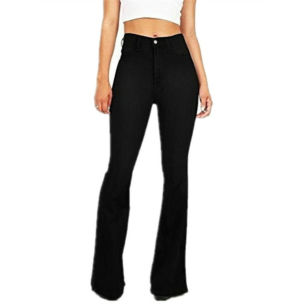 SySea - S-5XL Plus Size Wide Leg Blue Denim Pants Women Casual Jeans ...