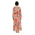 thumbnail image 5 of Floral - Crew neck - Fully Lined - Modest Dress - Benin, 5 of 5