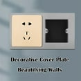 thumbnail image 4 of 86 Type Switch Socket Wall Panel Decorative Frame Cover Wall Switch Bottom Box White Grey PC Switch Surround Plate, 4 of 6