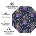 thumbnail image 3 of Pofeuu Lavender Flowers Print Coasters for Drinks, 4Pack PU Leather Coasters, Bar Drink Coasters for Tabletop Protection, Furniture from Damage-Octagon, 3 of 6