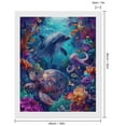 thumbnail image 2 of Diamond Art Kits for Adults, Underwater Turtle Dolphin OctopusDiamond Painting Kits for Beginners, Frameless Round 5D Full Drill Diamonds Art Gem Art Crafts Home Decor Gifts, 2 of 8