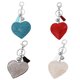 thumbnail image 4 of Borla Corazón Cristal Completo Rhinestone Bolso Charm Colgante Qarigey llavero caqui 135 * 70 mm, 4 of 6