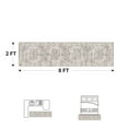 thumbnail image 5 of SIXHOME 2'x8' Runner Rugs Machine Washable Runner Vintage Medallion Non Slip Soft Carpet Rug Runner for Bedroom Hallway Kitchen Entryway Laundry Indoor Retro Home Decor Taupe, 5 of 5