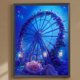 thumbnail image 1 of Cuadros Decorativos Pintura de diamante 5D DIY Taladro redondo completo Rueda de la fortuna Decoración del hogar Arte Artesanía Wdftyju embutido en tela, 1 of 7