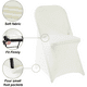 thumbnail image 2 of Funda elástica para silla, funda para silla de fiesta de bodas, funda protectora contra el polvo, funda para reposapiés, funda para asiento de silla plegable con todo incluido, 2 of 3