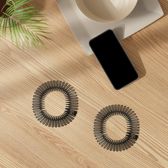 WEUVEB Circle Tooth Hair Accessories Flexible Hair Styling Clip for Daily Use 3pcs