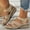 Khaki, variant on Up to 25% off Women's Sandals, Xunlbb Women's Fashion Casual Spring New Beach Roman Wedge Sandals(Black,Size:35)
