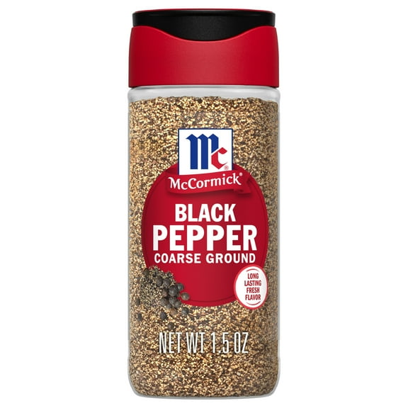 McCormick Non-GMO Kosher Coarse Ground Black Pepper, 1.5 oz Bottle