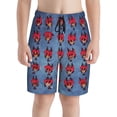 thumbnail image 2 of Hazbin Hotel Demon Alastor Boy's Board Shorts Teen Swim Trunks Drawstring Quick Dry Beach Shorts Summer Beachwear with Mesh Lining and Pockets, 2 of 8
