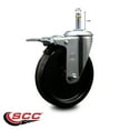 thumbnail image 2 of 5 Inch Phenolic Swivel 7/16 Inch Grip Ring Stem Caster with Total Lock Brake SCC, 2 of 2