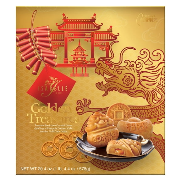 Isabelle Golden Treasures Cake Collection, 20.4 Ounce