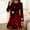 Black, variant on Sakmal Valentines Moomoo Nightgownss for Women Cute Love Long Sleeve Sleep Dress Knee Length Heart Print Ladies Nightgown L