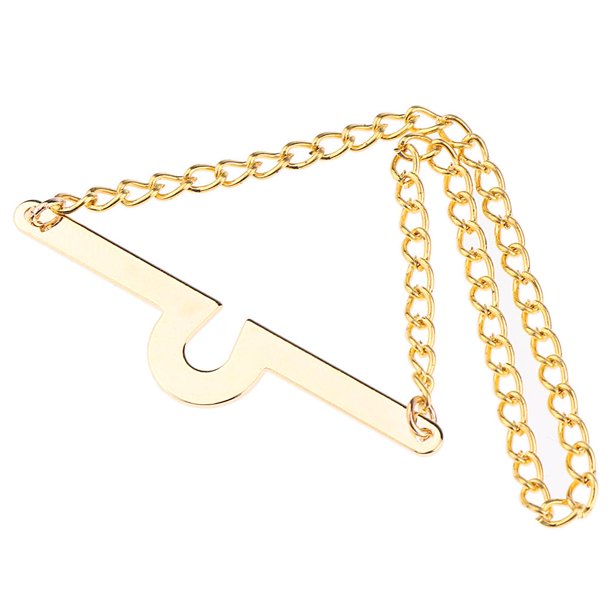 Cinturón de Cadena de 15 Cm para Hombre Clip de Cuello de Camisa Botón Oro Sunnimix Cadena de corbata de hombre