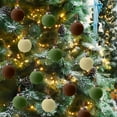 thumbnail image 4 of Holiday Gift New 15 Pcs Velvet Christmas Balls Flocked Christmas Tree Ornaments Plastic Balls Xmas Decorative Hanging Ornaments Christmas Tree Decoration, Multicolor, 4 of 8
