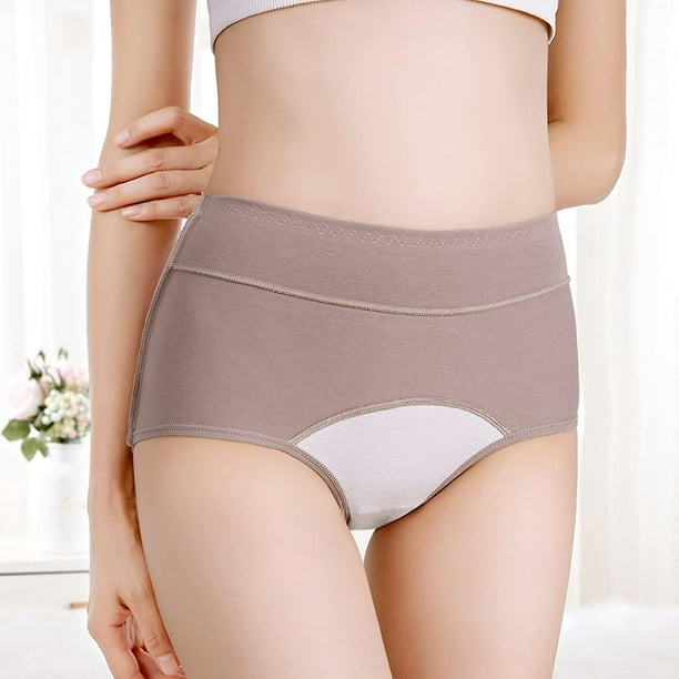  Incontinence Underwear for Women High Absorbency Period Cotton Underwear  Heavy Flow Leakproof Panties Postpartum Menstrual Protective Briefs :  Health & Household