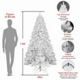 thumbnail image 2 of imerelez Artificial 4ft White Christmas Tree with 328PVC Mixed Branch Tips,Green,Hinged Premium & Foldable Base for Indoor Holiday Decorating, 2 of 7