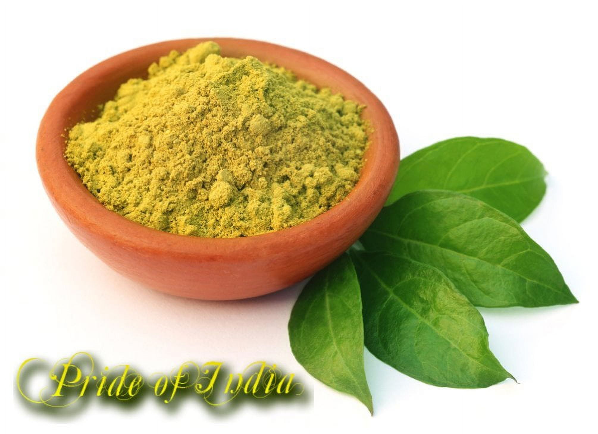 Pride of India - Herbal Indigo Hair Powder w/ Mixed Himalayan Herbs - Soft Black, Half Pound (227 Grammes)