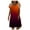Orange formal dresses for women, variant on Wycnly Formal Dresses for Women Plus Size Casual Loose Swing Tunic Tshirt Midi Sundress Short Sleeve V-Neck Gradient Print 2024 Summer Knee-Length Dress Blue XXL