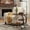 Dark Brown, variant on Finmind C-Shaped End Table, Industrial 3-Tier Side Table with Storage Shelves for Small Spaces, Rustic Brown