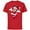 Red, variant on Santa Minnie Mouse Holiday - Short Sleeve Cotton T-Shirt for Adults- Customized-White