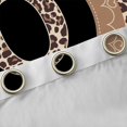 thumbnail image 4 of Feelyou Initial O Curtains Pack of 2 (42x84 Each), Cheetah Leopard Print Curtains Blackout, 4 of 6