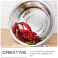 thumbnail image 3 of FENGGUIQU Stainless Steel Kitchen Draining Tub for Fruits, Vegetables, Rice - Food Strainer Basin for Efficient Washing, 3 of 8