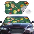 thumbnail image 4 of Goofa Vegan Printed Car Windshield Sunshade,Foldable Reflective Sun Visor,UV Protection Heat Blocker Sunshade,Car Cooling Accessory-Small, 4 of 7