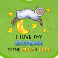 thumbnail image 4 of Inktastic I Love My Grandma to the Moon and Back Cute Sheep Boys or Girls Baby Bib, 4 of 4