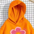 thumbnail image 5 of Wilak Girls Flower Print Hoodies Sweatshirts Long Sleeve Casual Pullover Cute Kids Fall Tops Orange 5T, 5 of 7