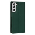 thumbnail image 2 of SaniMore Wallet Case for Samsung Galaxy S23 Plus 6.6" 2023, Wrist Strap Flip Kickstand Card Slots Genuine PU Leather Shockproof TPU Shell Anti-fall Full-body Protective Cover For S23 Plus, Green, 2 of 8